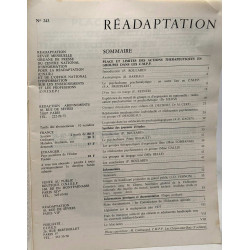 Réadaptation - numéro spécial - N°243 sept. Octobre 1977 - Place...