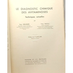 Le Diagnostic Chimique des Avitaminoses. Techinques Actuelles....