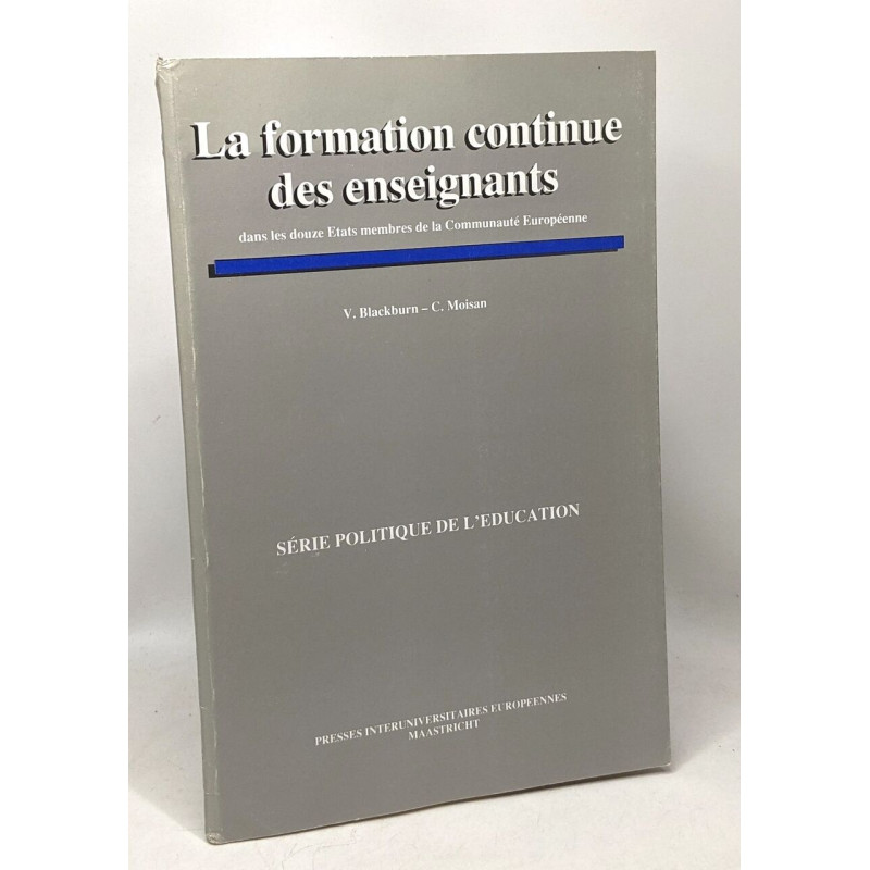La formation continue des enseignants dans les douze états membre...
