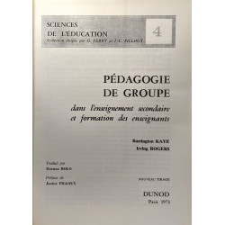 Pédagogie de groupe dans l'enseignement secondaire et formation...