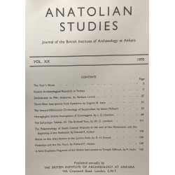 Anatolian Studies - Journal of the British Institute of...