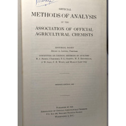 Official method of analysis of the association of official...