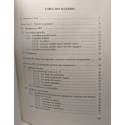 La détermination de l'attribut nominal - étude comparative de...