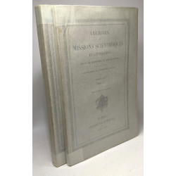 Archives des missions scientifiques et littéraires choix de...