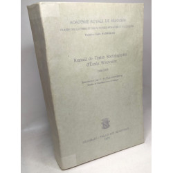 Recueil de textes sociologiques d'Emile Waxweiler 1906-1914 -...