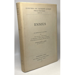 Ennius - sept exposés suivis de discussions - entretiens sur...
