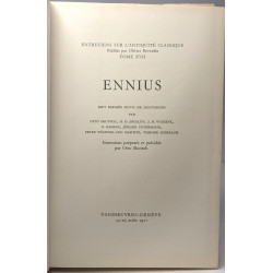 Ennius - sept exposés suivis de discussions - entretiens sur...