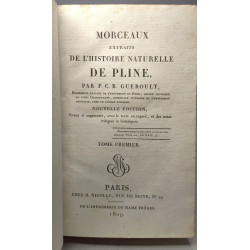 Morceaux extraits de l'histoire naturelle de Pline / Nouvelle...
