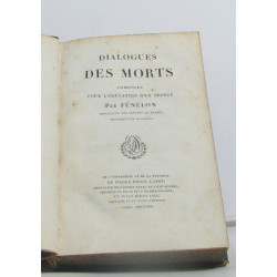 Dialogue des morts composés pour l'éducation d'un prince