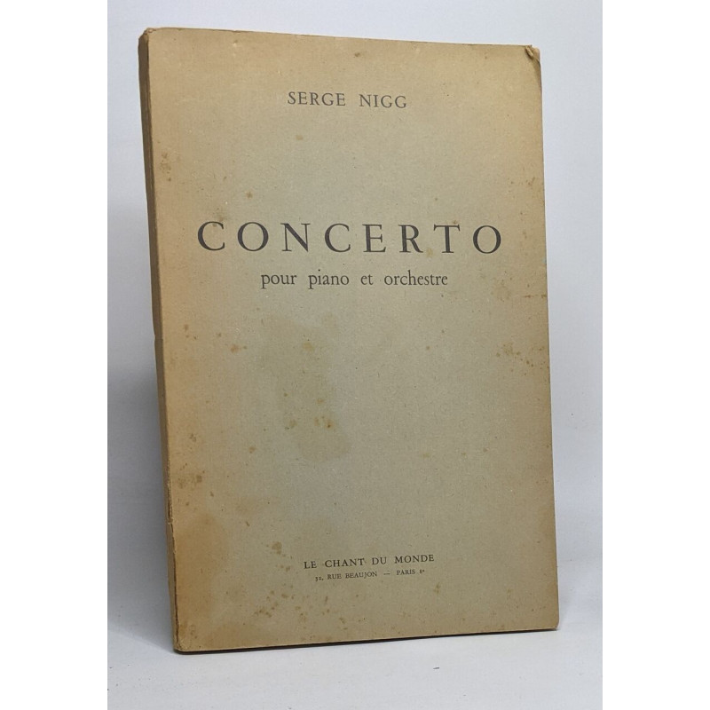 Concerto pour piano et orchestre