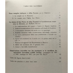 Alba Fucens - TOME II - rapports et études / Etudes de philologie...