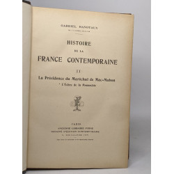 Histoire de la france contemporaine: 4 tomes