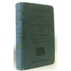 Cours de littérature - Mme de Staël Chateaubriand Lamartine Victor...