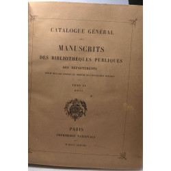Catalogue général des manuscrits des bibliothèques publiques des...
