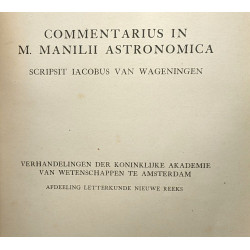 Commentarius in m. Manilii astronomica - Verhandelingen der...