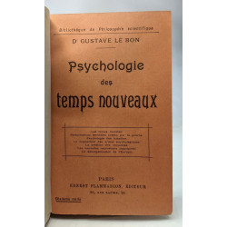 Psychologie des temps nouveaux - bibliothèque de Philosophie...
