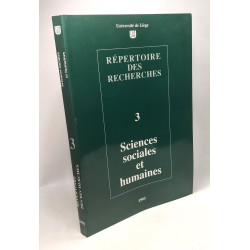 Répertoire des recherches 3 sciences sociales et humaines -...
