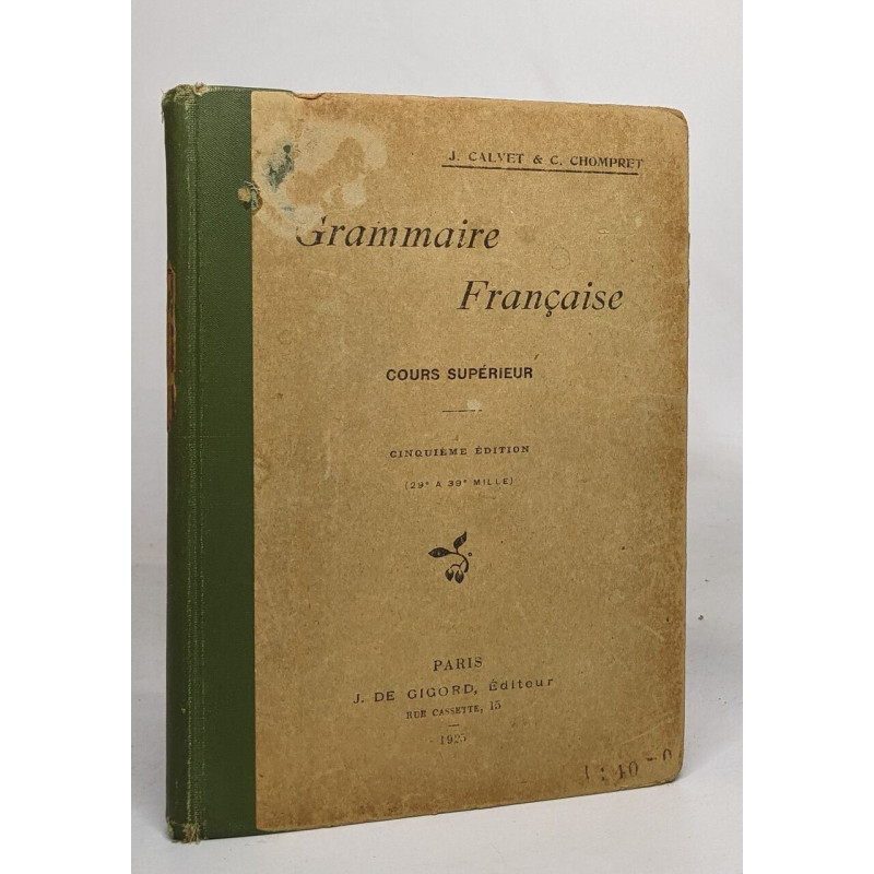 Grammaire français