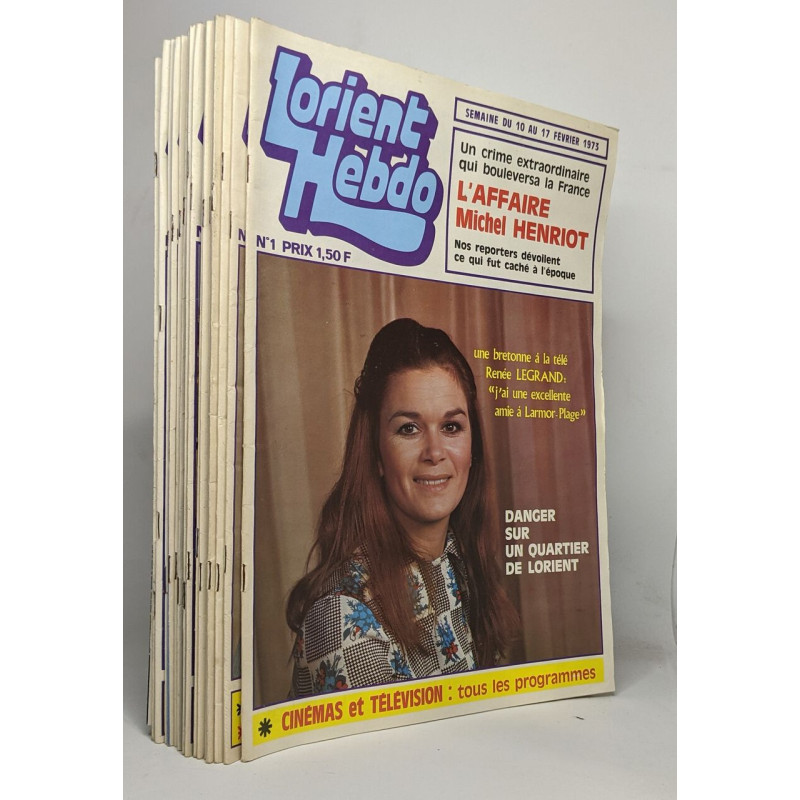 Lot de 22 numéros de la revue "Lorient hebdo": Numéros 1 à 14 -...