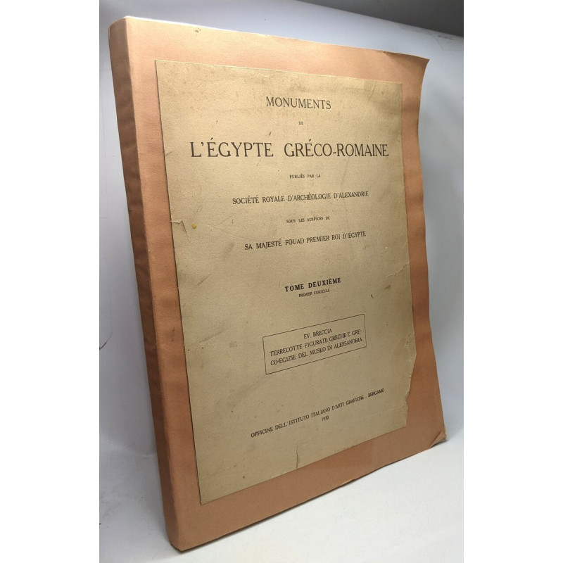 Monuments de l'Egypte gréco-romaine - TOME DEUXIEME premier...
