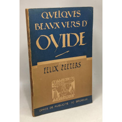 Ovide quelques beaux vers - collection Lebègue