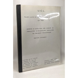 Origine et évolution des écoles de formation d'éducateurs...