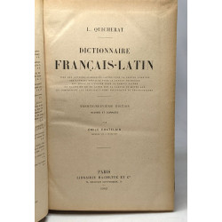 Dictionnaire français-latin - 39e édition revisée et corrigée par...