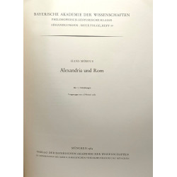 Alexandria und Rom - Bayerische akademie der wissenschaften -...