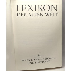 Lexicon der alten welt