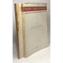 Scripta hierosolymitana - VOLUME I: studies in classics and jewish...