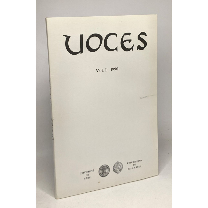 Voces - Vol. I 1990 - université de Caen / universidad de...