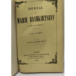 Journal de Marie Bashkirtseff - TOME PREMIER ET SECOND