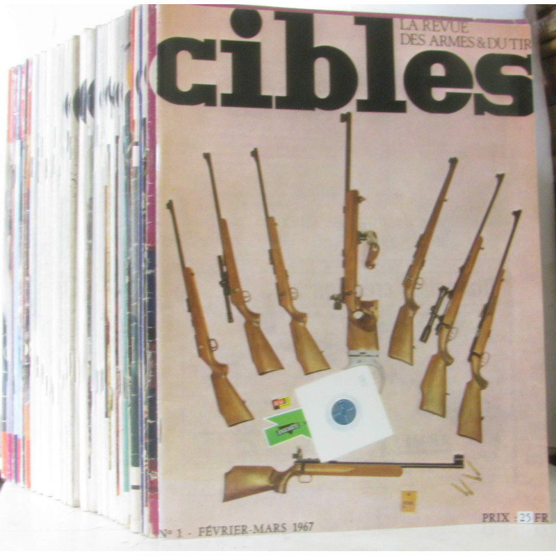 Cibles la revue des armes et du tir - 44 numéros discontinus du...