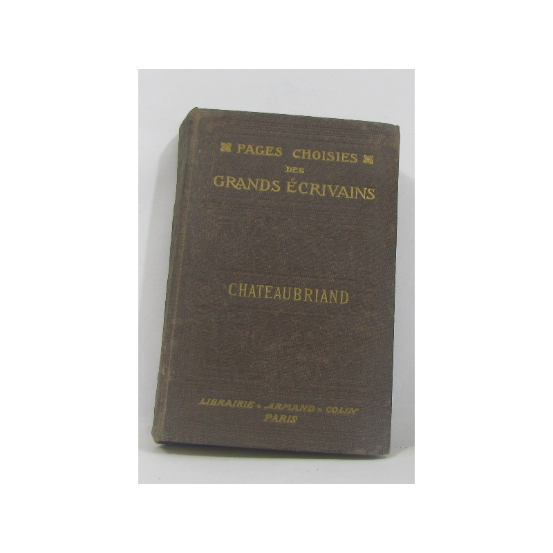 Pages choisies des grands écrivains