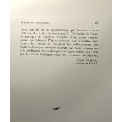 Fustel de Coulanges: Contre la méthode subjective - extrait des...
