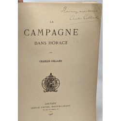 La campagne dans Horace - avec hommage de l'auteur