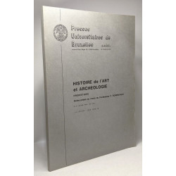 Histoire de l'art et archéologie - Préhistoire: Notes prises au...