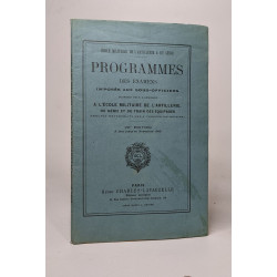 Programmes des examens imposés aux sous-officiers proposés pour...