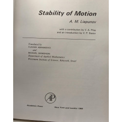 Stability of Motion / Mathematics in science and engineering VOLUME 30