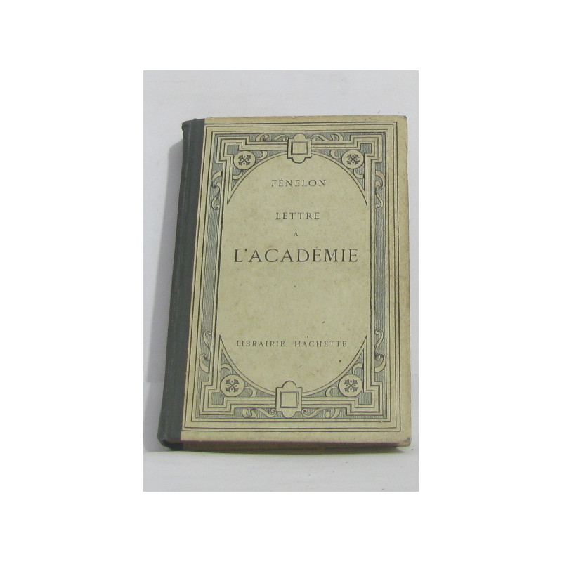 Lettre à l'académie