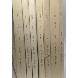 Chronique d'Egypte - 7 volumes - LXIII 125 (1988) + LXIV 127-128...