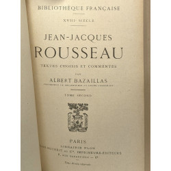 Jean-Jacques Rousseau TOME PREMIER ET SECOND / Bibliotèque...