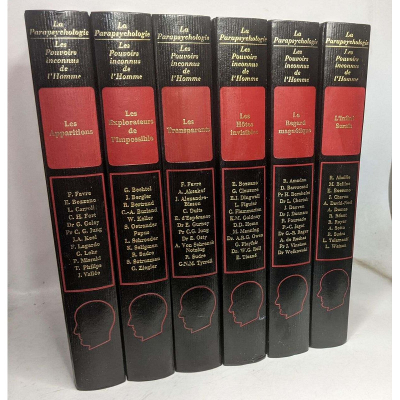 6 livres de la collection: La parapsychologie les pouvoirs...