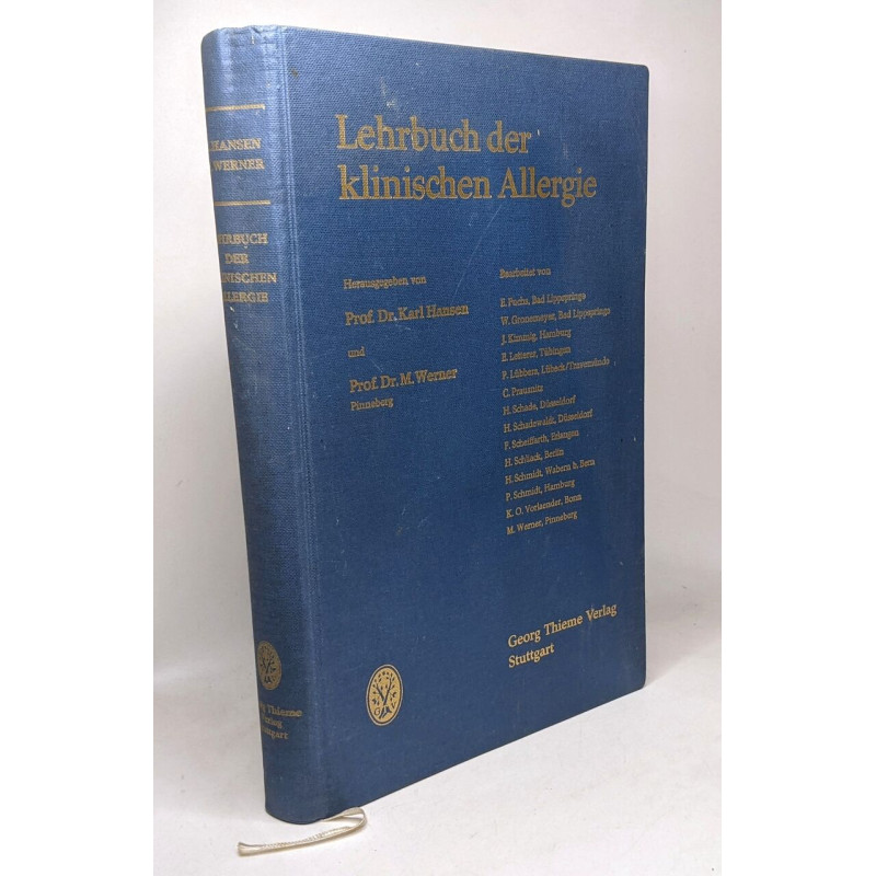 Lehrbuch der klinischen allergie