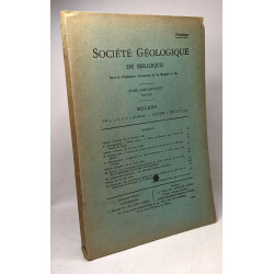 Société géologique de Belgique TOME 68 - 1944-1945 / Bulletin...