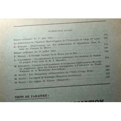 Société géologique de Belgique TOME 68 - 1944-1945 / Bulletin...