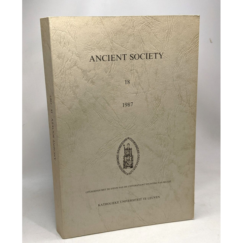 Ancient society 18 --- 1987 - Uitgegeven met de steun van de...
