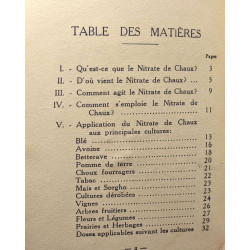 Le nitrate de Chaux - fabrication et mode d'emploi - Bureau de...