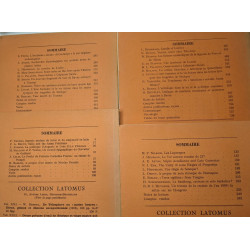 Latomus. Revue d'études latines - 5 années complètes (4 fascicules...