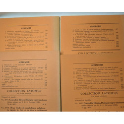 Latomus. Revue d'études latines - 5 années complètes (4 fascicules...